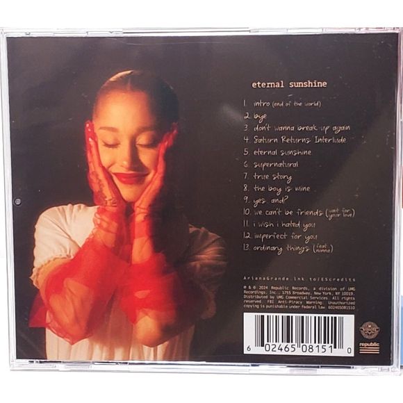 Ariana Grande Eternal Sunshine Signed CD (In Hand) - Picture 2 of 3